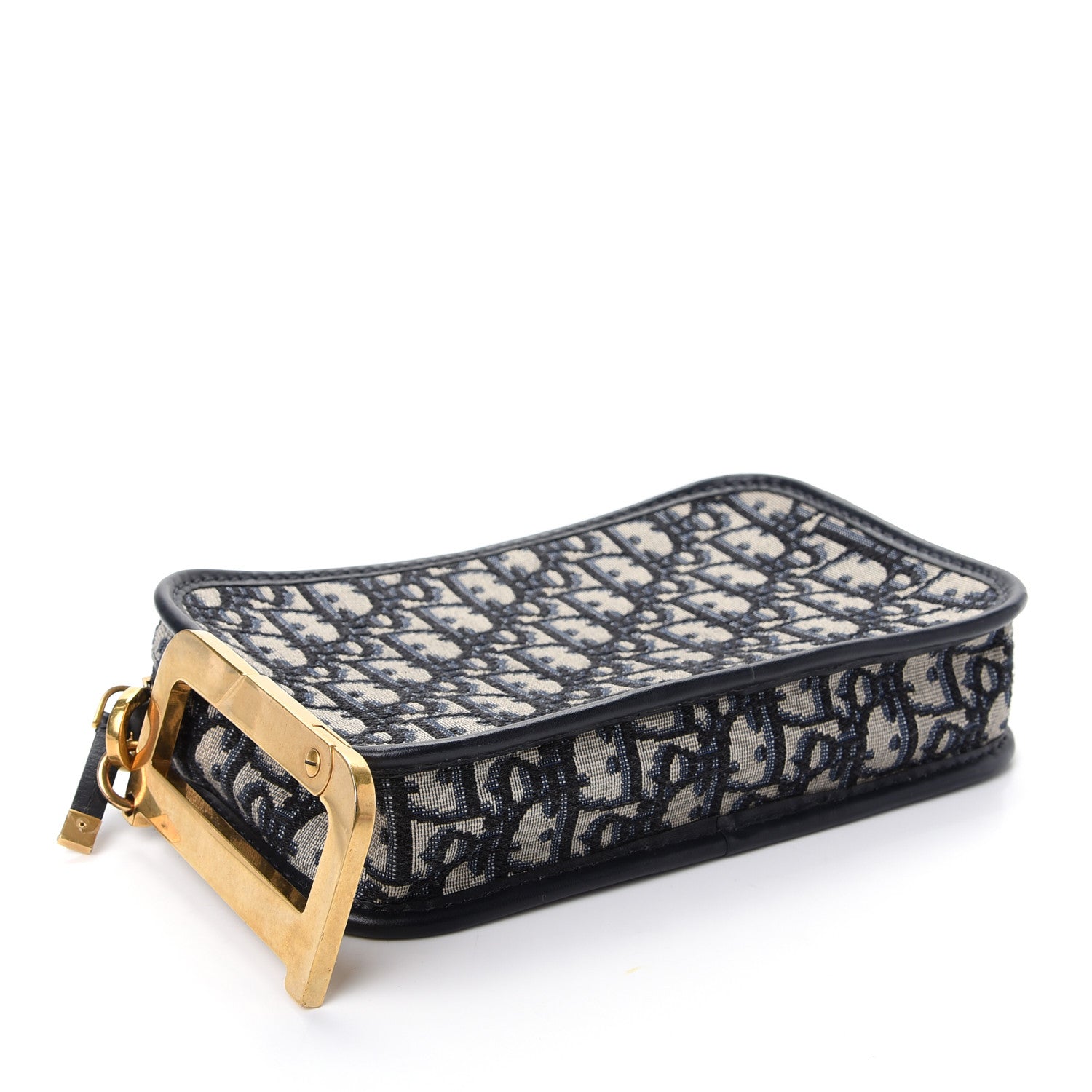Christian Dior Oblique Diorquake Clutch Blue 4 of 7