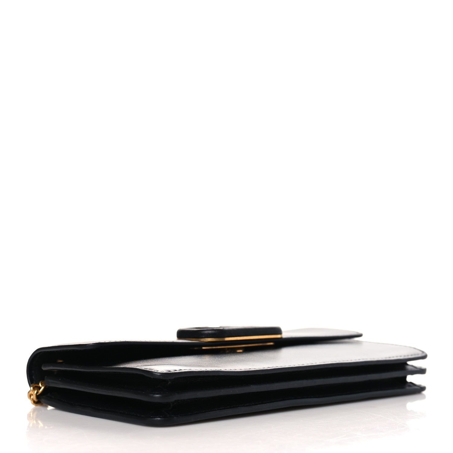 Valentino Garavani Calfskin VSling Wallet On Chain Black 4 of 8