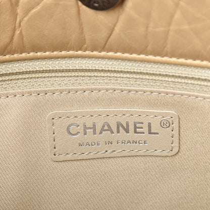 Chanel Metallic Aged Calfskin Quilted Reissue 2.55 Tote Light Gold 6 of 11