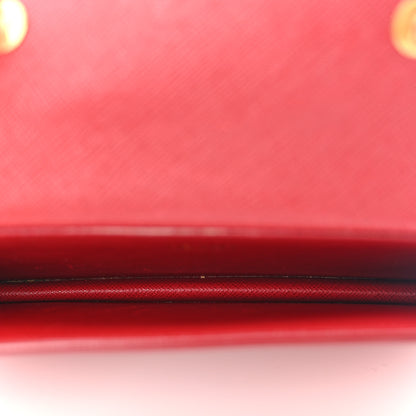 Prada Saffiano Metal Oro Phone Case Rosso 6 of 16
