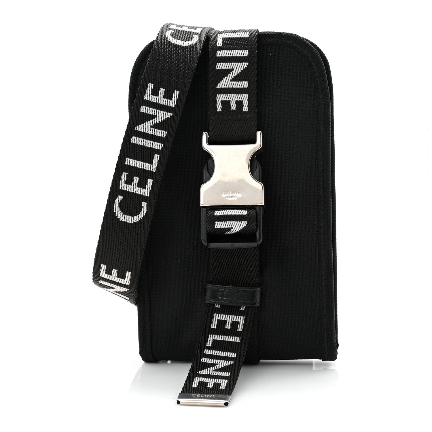 Celine Canvas Trekking Phone Holder Black 1 of 10
