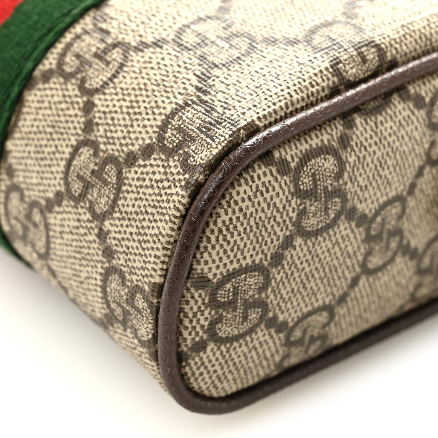 Gucci GG Supreme Monogram Web Mini Ophidia Messenger Brown 10 of 11