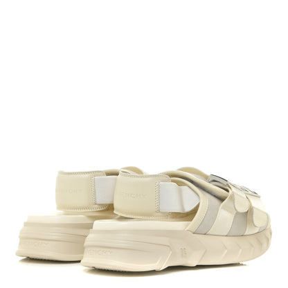 Givenchy Calfskin Rubber Marshmallow Strap Sandals 37 Off White 5 of 13