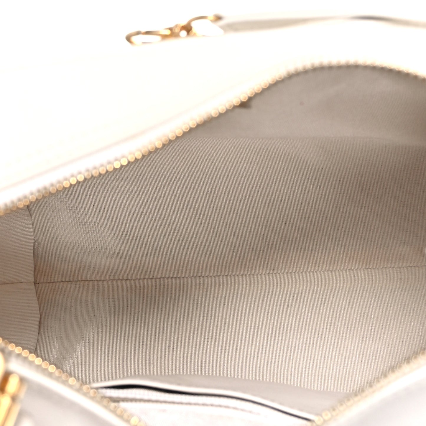 Calfskin Quilted Close To Me Hobo White