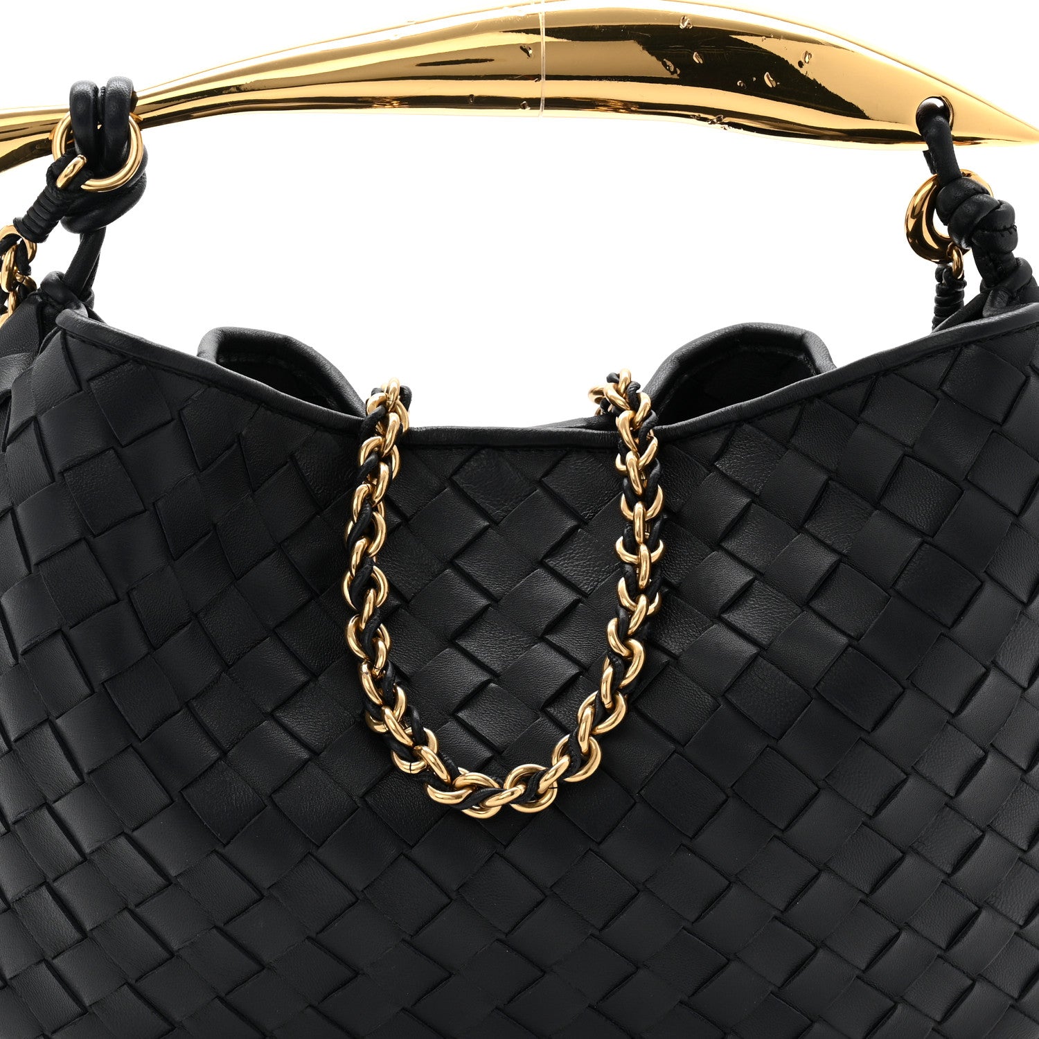 Bottega Veneta Nappa Intrecciato Sardine With Chain Bag Space 8 of 10