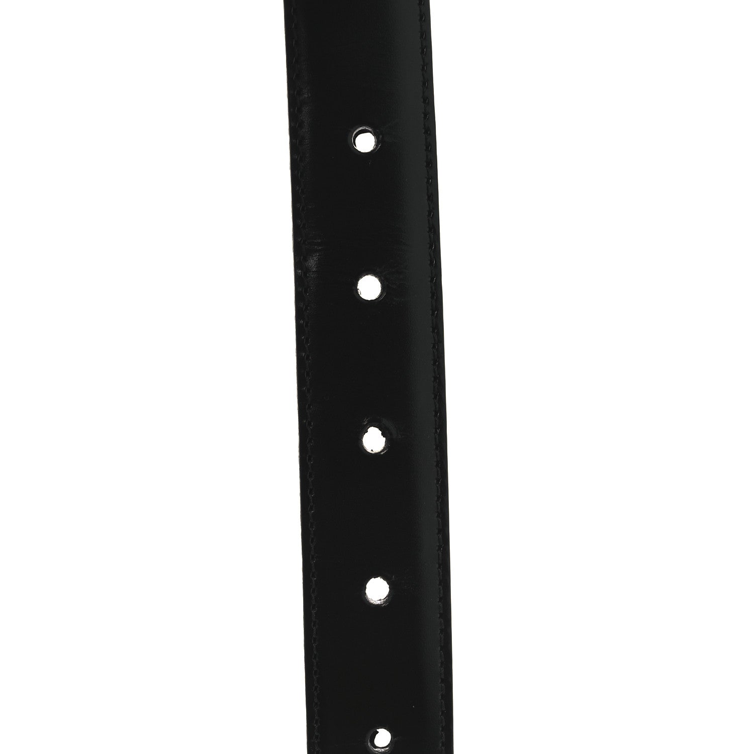 Celine Box Calfskin Medium 25mm Triomphe Belt 75 30 Black 3 of 8