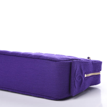 Chanel Jersey Quilted Camera Case Purple 6 of 10