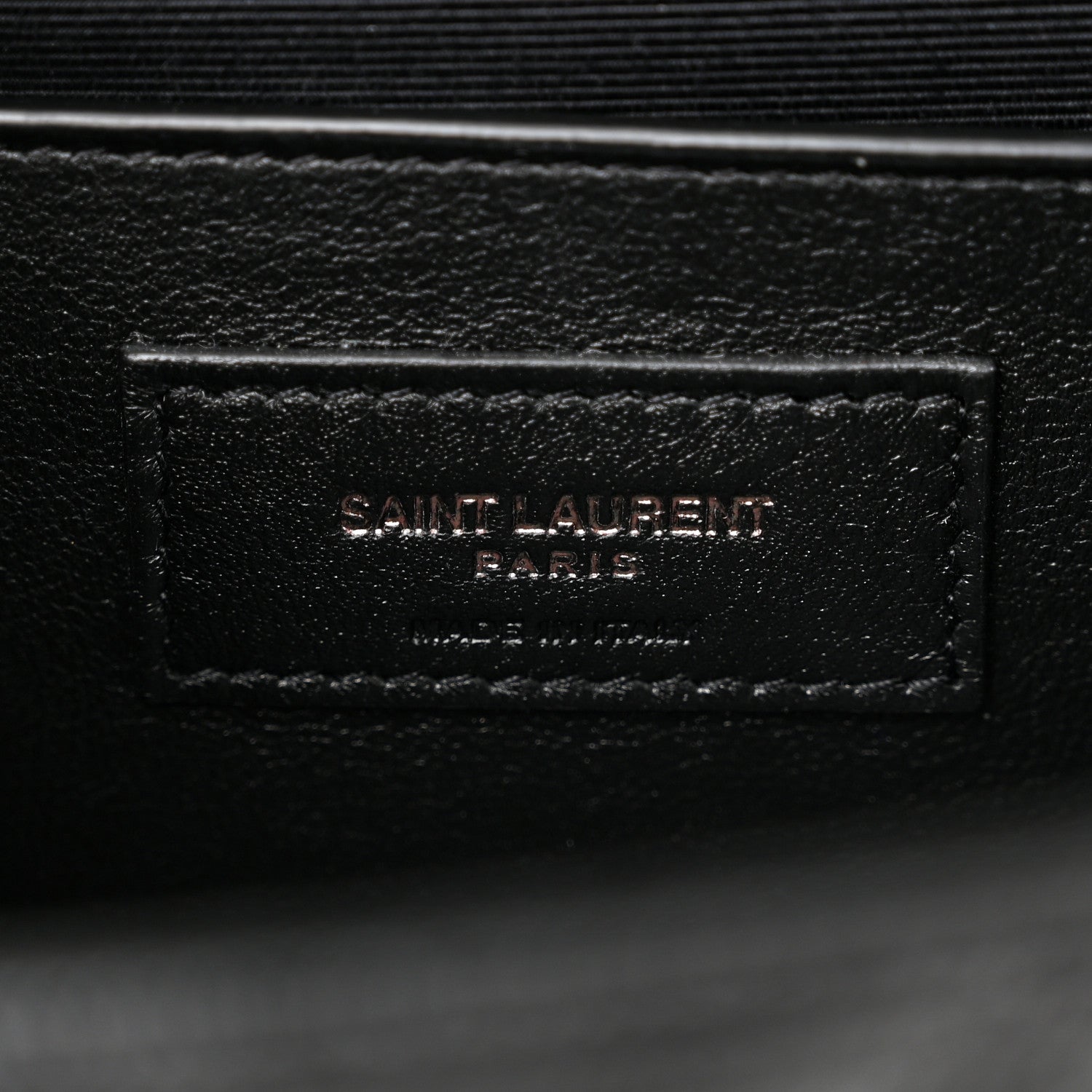 Saint Laurent Grain De Poudre Textured Mixed Matelasse Triquilt Medium Monogram Monochrome Satchel Black 6 of 10