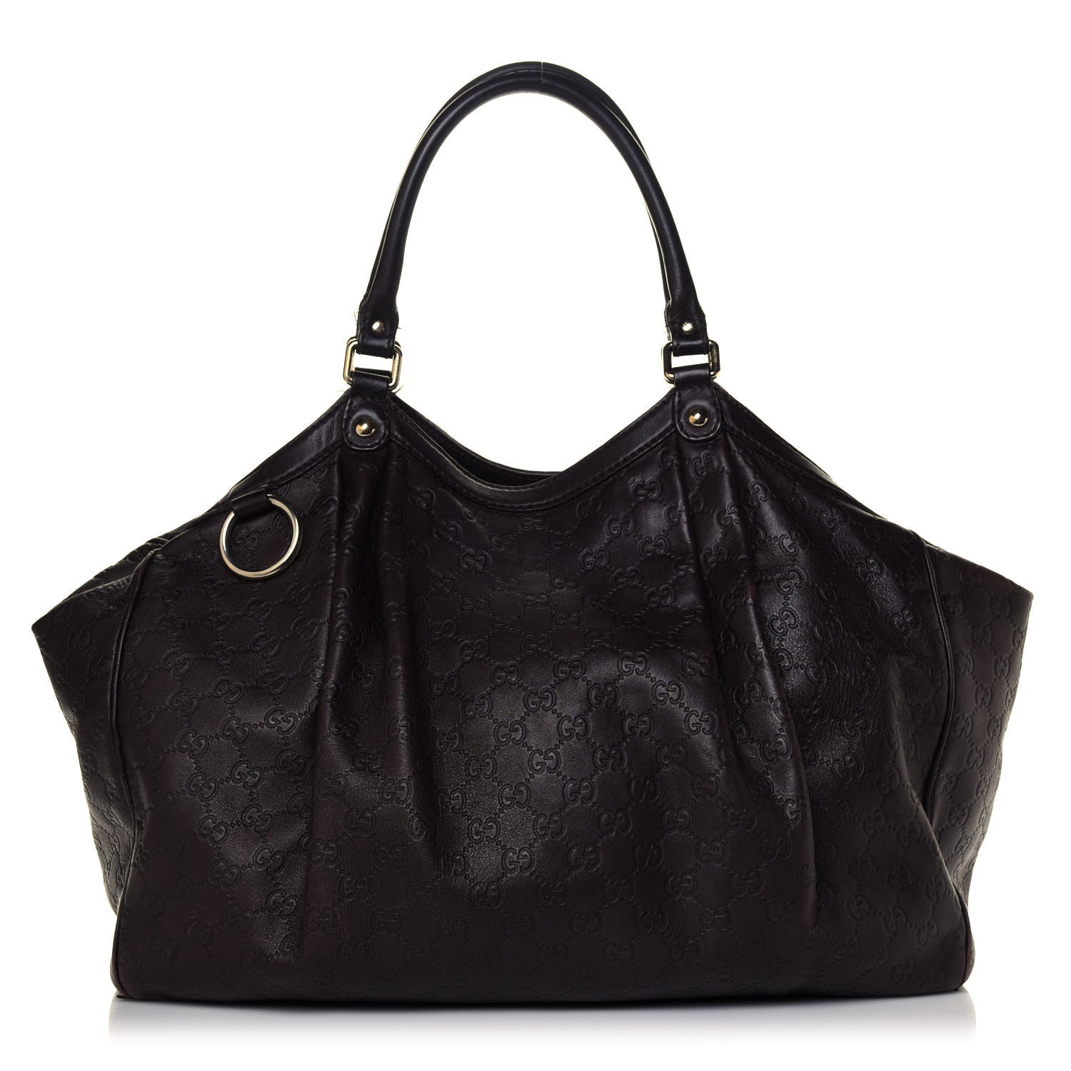 Gucci Guccissima Signature Large Sukey Tote Chocolate 1 of 6