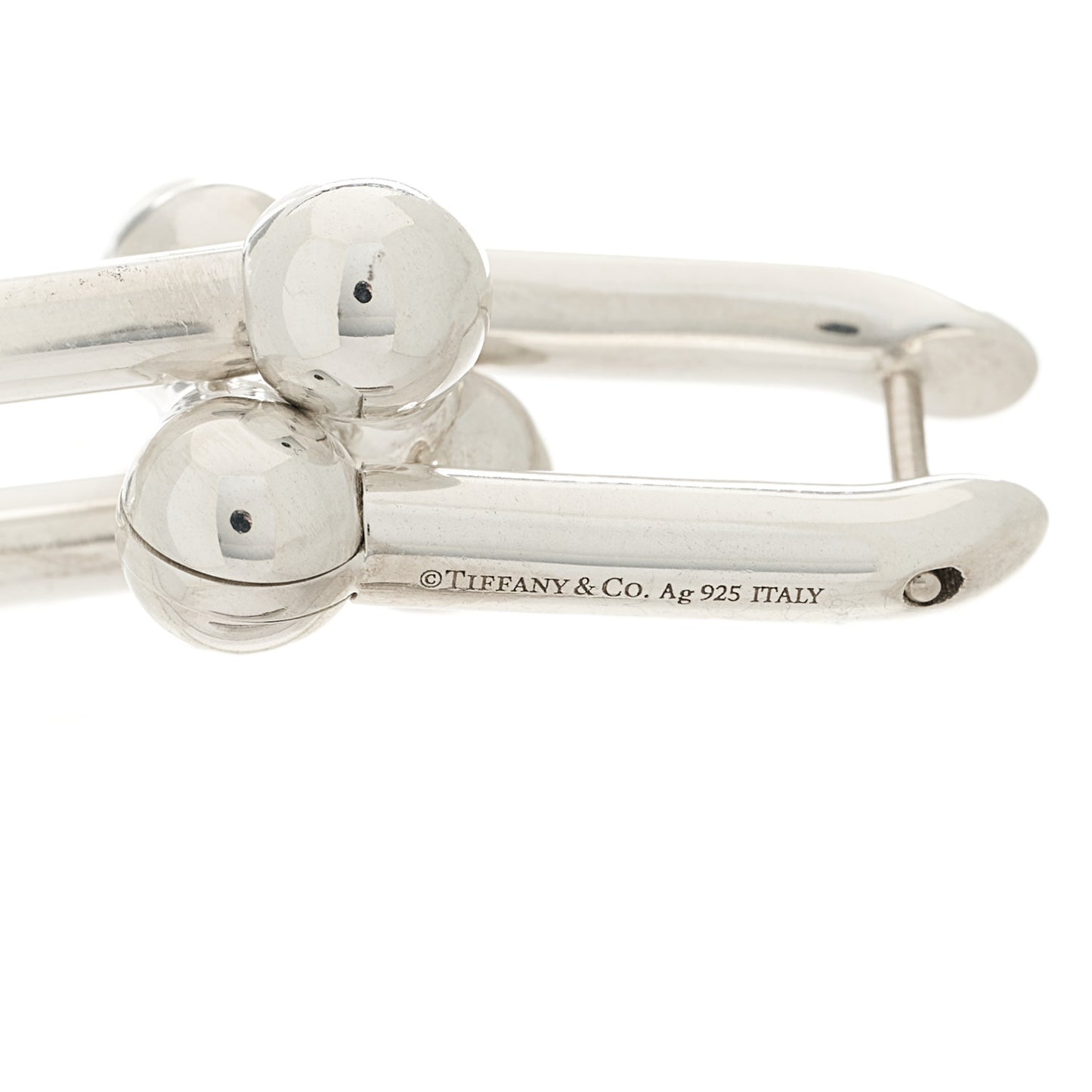 Sterling Silver Large HardWear Link Earrings