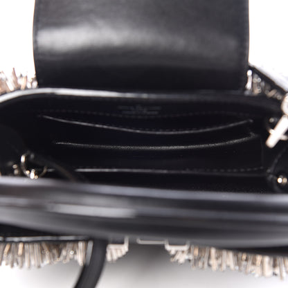 Louis Vuitton Smooth Calfskin Crystal Capucines Mini Black 7 of 8