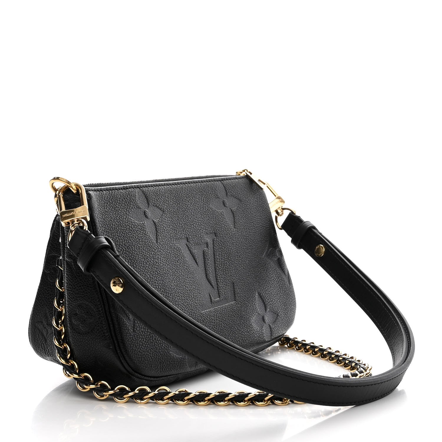 Louis Vuitton Empreinte Monogram Giant Wild At Heart Multi Pochette Accessories Black 3 of 10