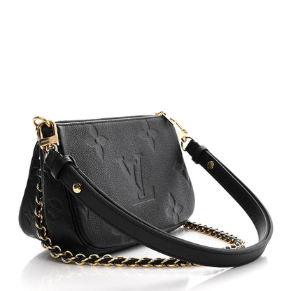 Louis Vuitton Empreinte Monogram Giant Wild At Heart Multi Pochette Accessories Black 3 of 10