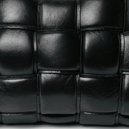 Bottega Veneta Paper Calfskin Maxi Intreccio Padded Cassette Crossbody Bag Black 11 of 12