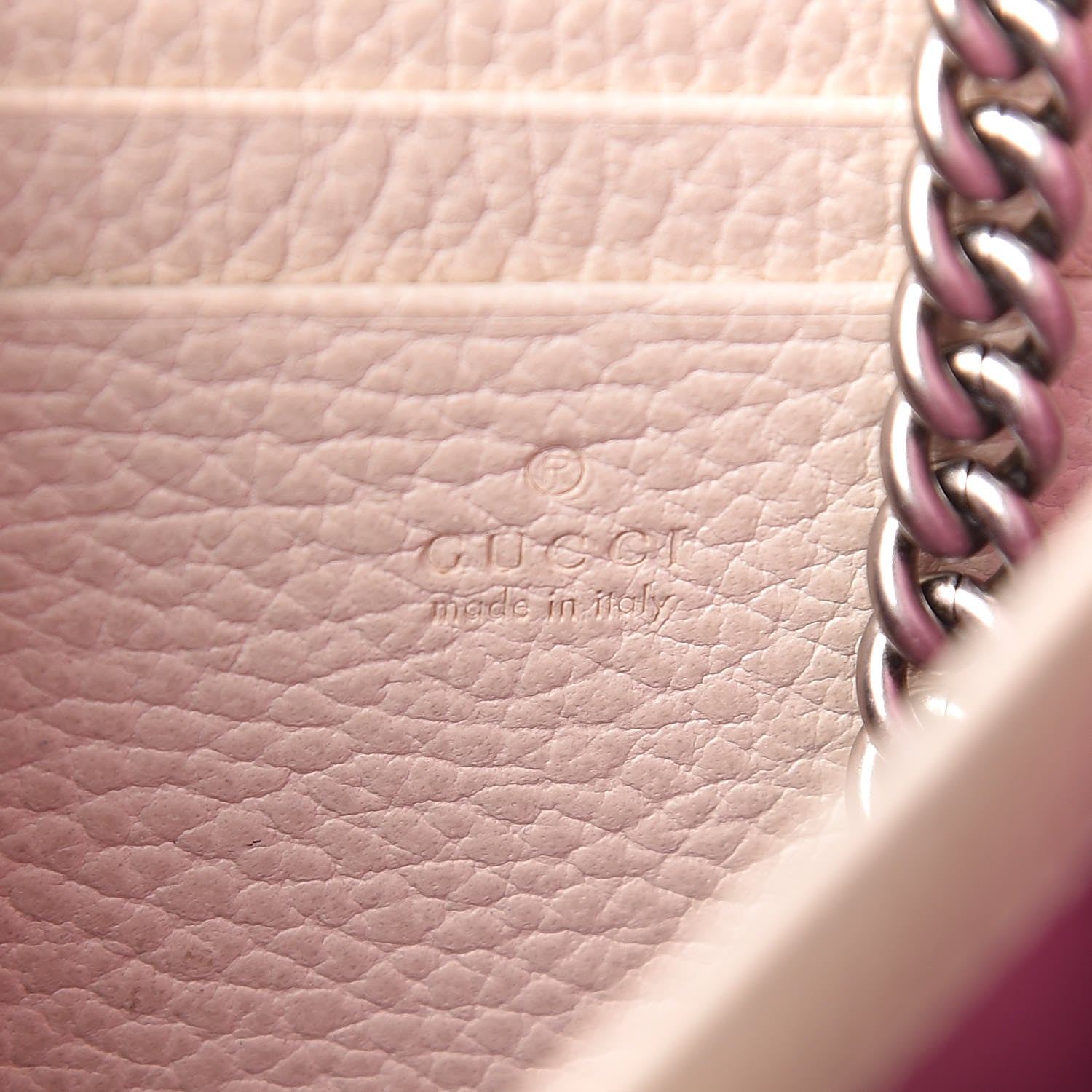 Gucci Dollar Calfskin Mini Dionysus Chain Wallet Mystic White 8 of 11