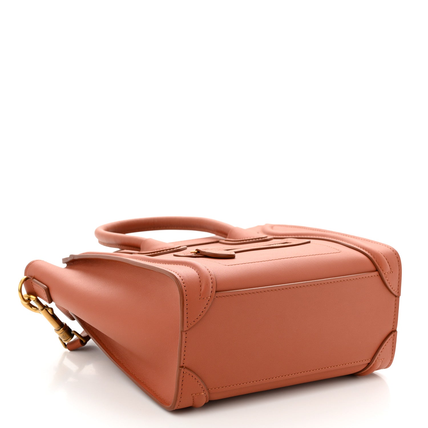 Celine Smooth Calfskin Nano Luggage Terracotta 5 of 10