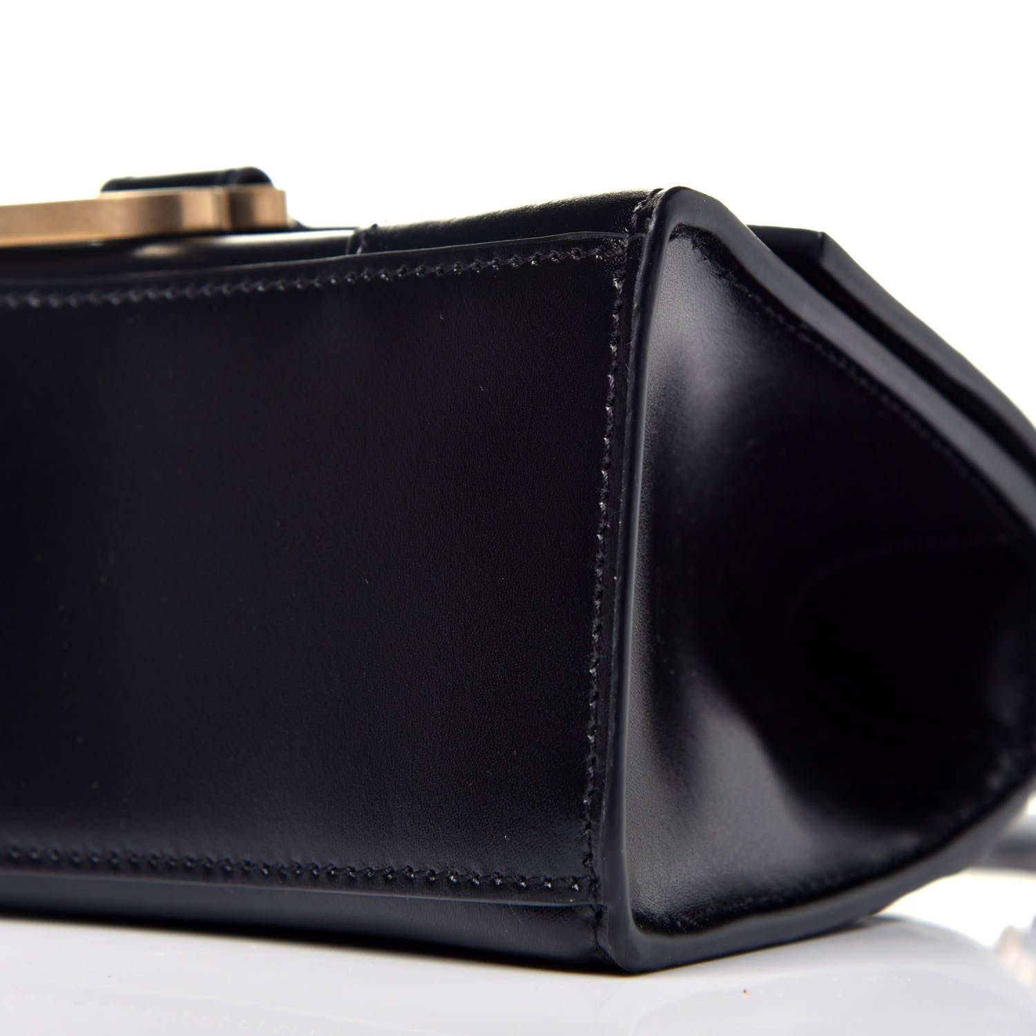 Balenciaga Shiny Box Calfskin Hourglass Top Handle Bag XS Black 10 of 10