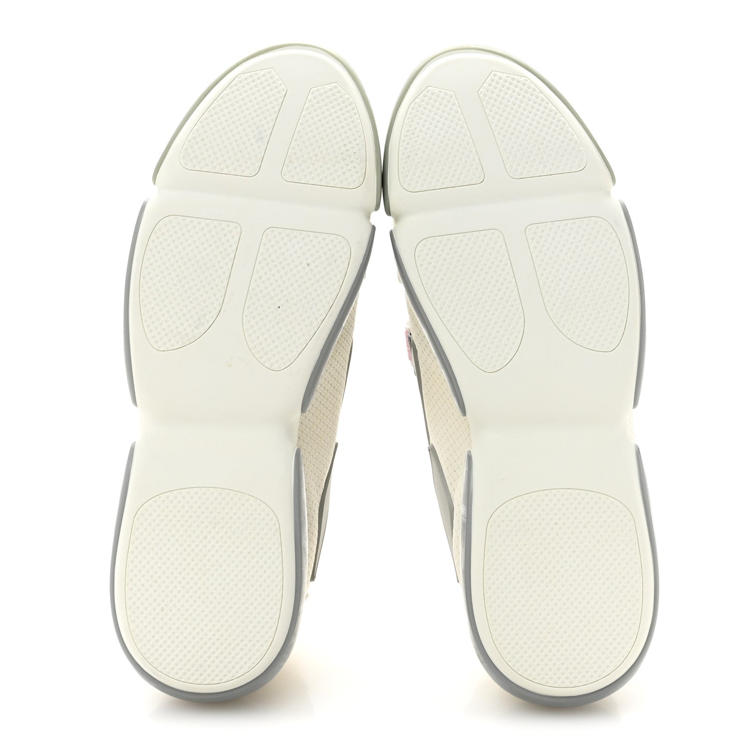 Prada Sport Knit Womens Cloudbust Sneakers 37.5 White Gray 6 of 10