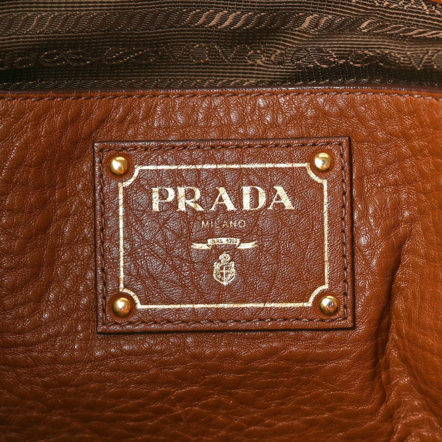 Vitello Daino Tote Brandy