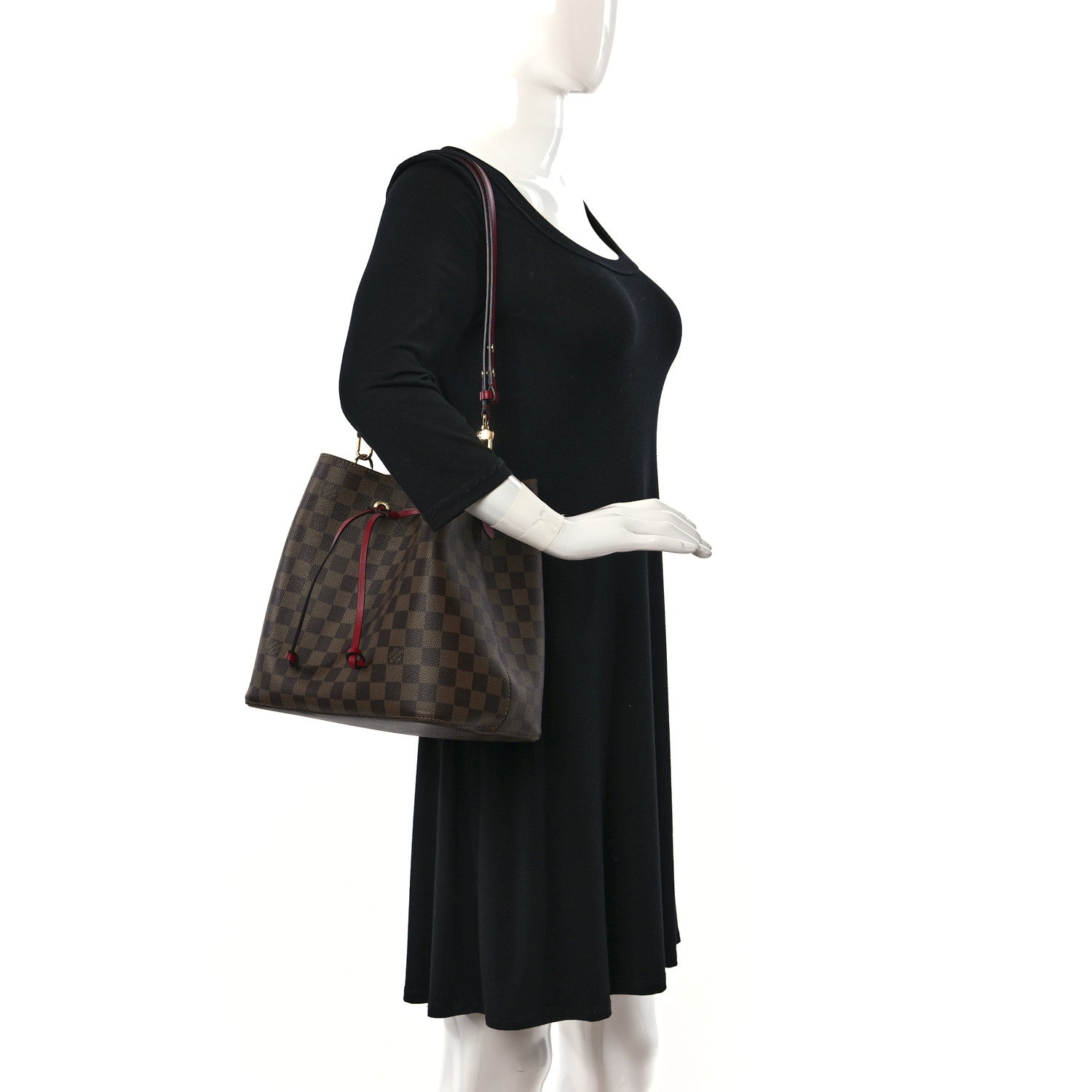 Louis Vuitton Damier Ebene Neonoe MM Cherry Berry 2 of 11