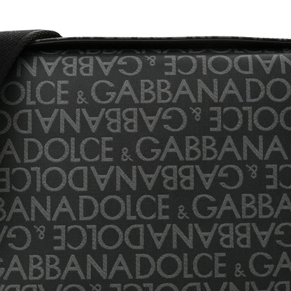 Dolce & Gabbana Coated Jacquard DG Logo Mens Crossbody Bag Black 7 of 10