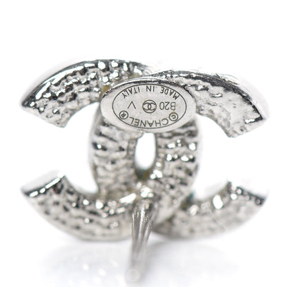 Chanel Crystal CC Earrings Silver 4 of 5