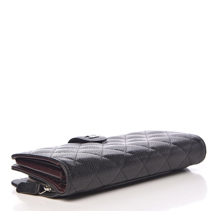 Chanel Caviar Quilted CC French Wallet Black 4 of 9
