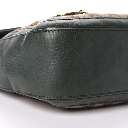 Gucci Monogram Calfskin Medium Lady Web Shoulder Bag Beige Green 5 of 18