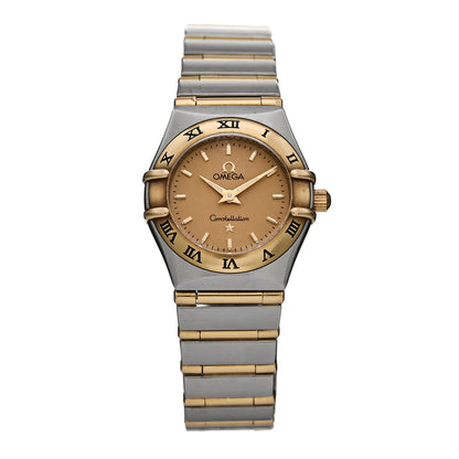 Omega Stainless Steel 18K Yellow Gold 22mm Constellation Quartz Watch Champagne 1262.10 1 of 5