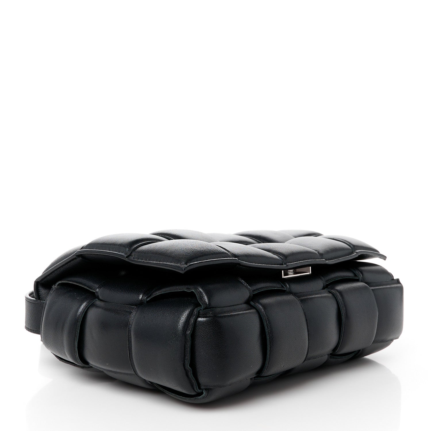 Bottega Veneta Nappa Maxi Intreccio Padded Cassette Crossbody Bag Black 4 of 12