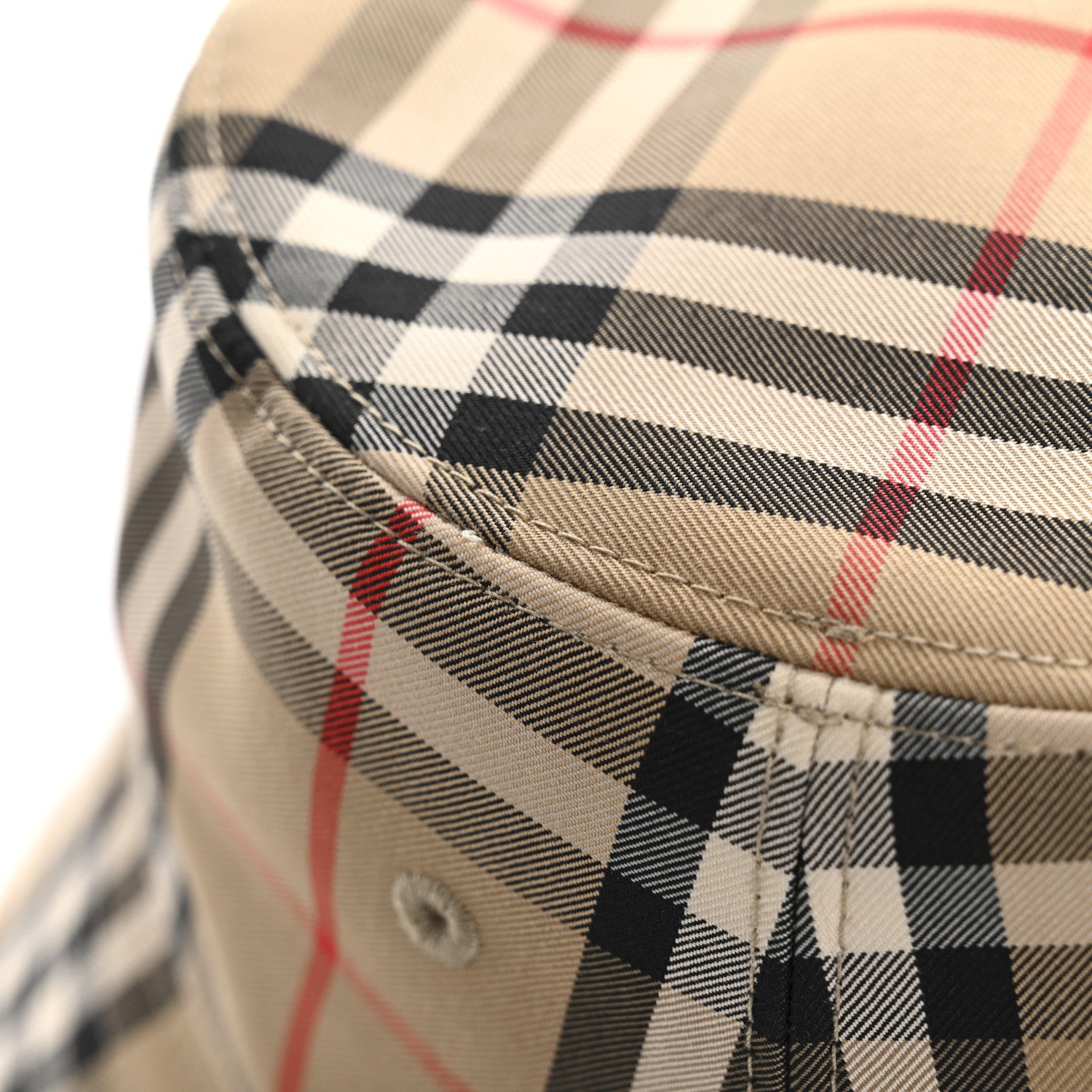 Burberry Technical Cotton Vintage Check Bucket Hat S Archive Beige 9 of 9