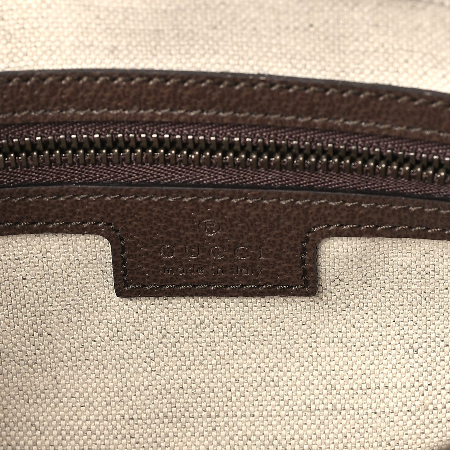 GG Supreme Monogram Textured Dollar Calfskin Web Ophidia Wristlet Shoulder Bag Beige Ebony New Acero