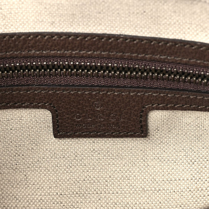 Gucci GG Supreme Monogram Textured Dollar Calfskin Web Ophidia Wristlet Shoulder Bag Beige Ebony New Acero 6 of 9