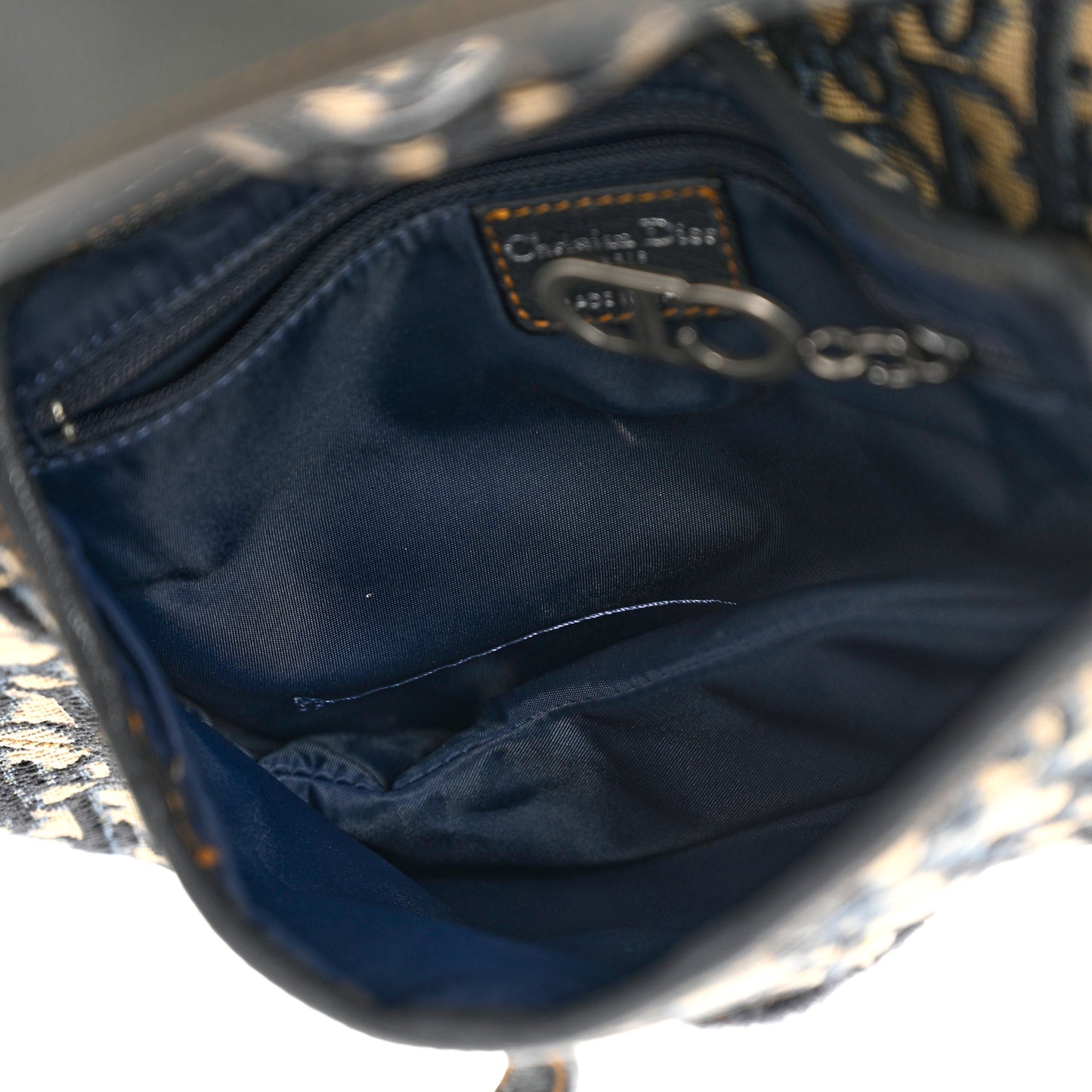 Monogram Saddle Bag Blue