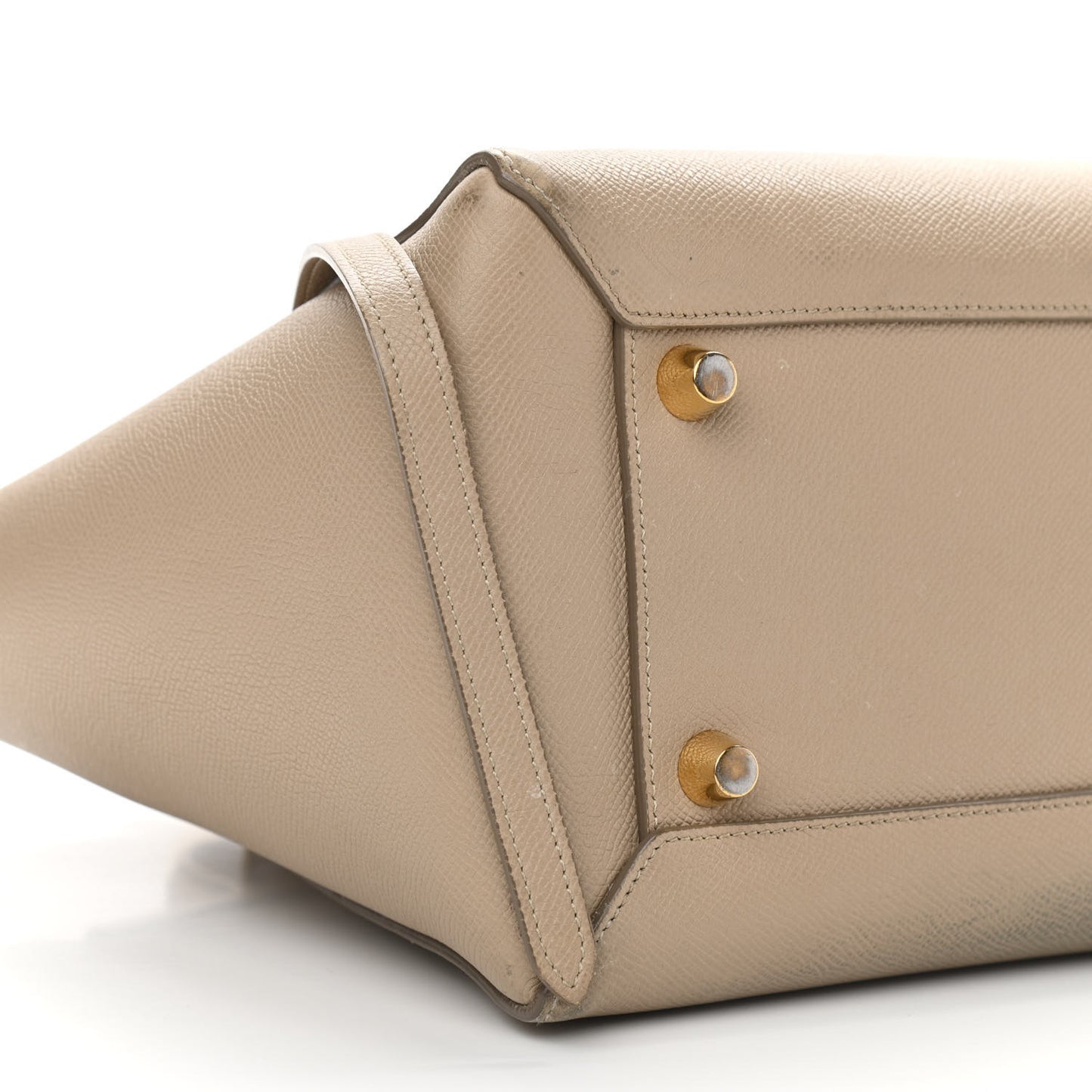Grained Calfskin Mini Belt Bag Light Taupe