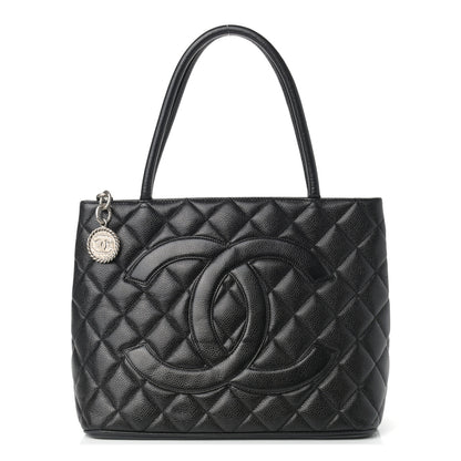 Chanel Caviar Quilted Medallion Tote Black 1 of 13