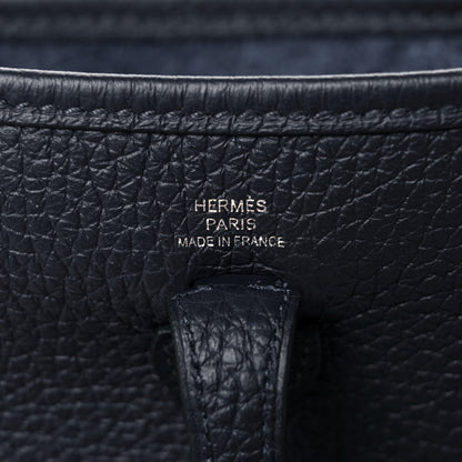 Hermes Taurillon Clemence Evelyne TPM Bleu Nuit 5 of 10