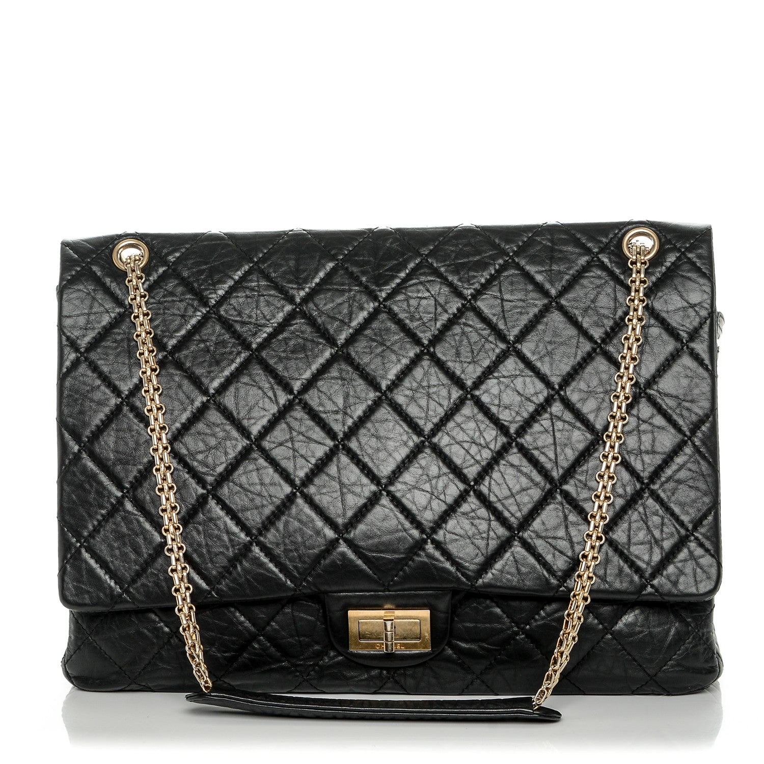 Chanel Aged Calfskin Quilted 2.55 Reissue 228 Flap Black 1 of 8