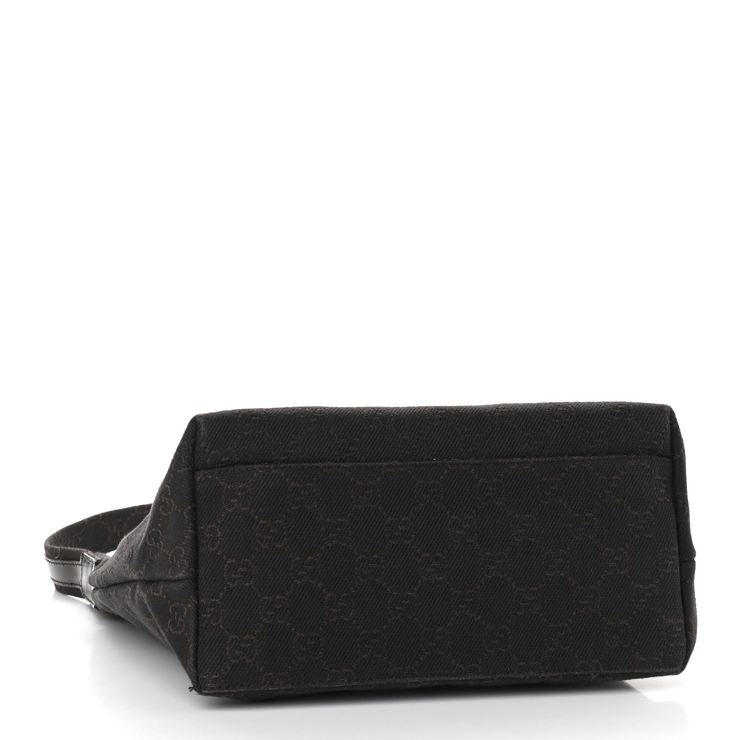 Gucci Denim Monogram Small Hobo Dark Brown 3 of 8
