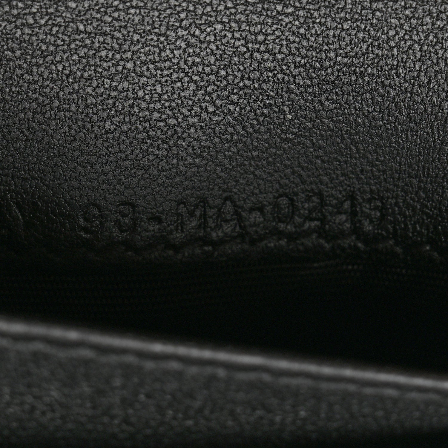 Christian Dior Grained Calfskin Supple Cannage Caro Dahlia Wallet Black 7 of 8