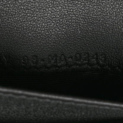Christian Dior Grained Calfskin Supple Cannage Caro Dahlia Wallet Black 7 of 8