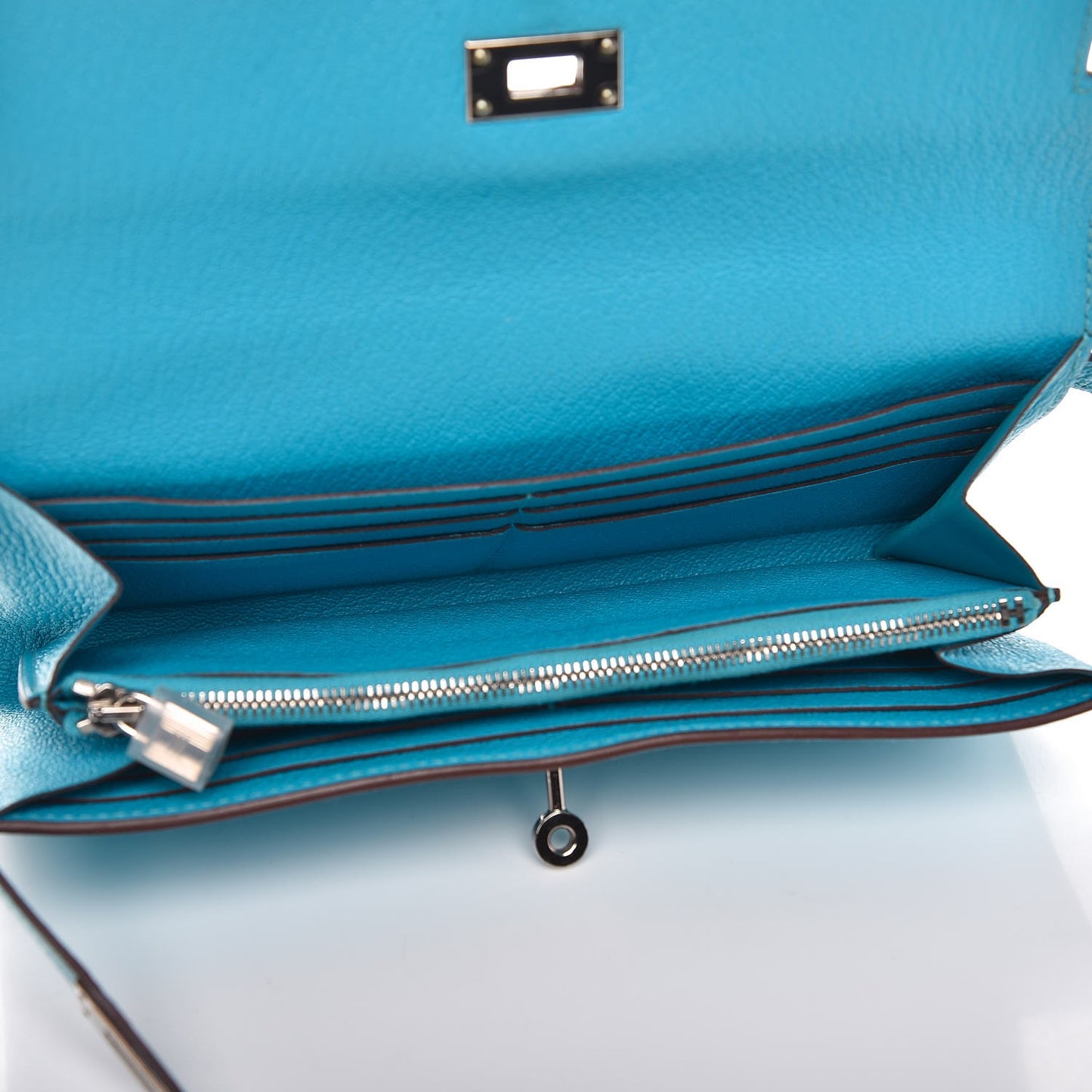 Chevre Mysore Kelly Longue Wallet Bleu Azteque