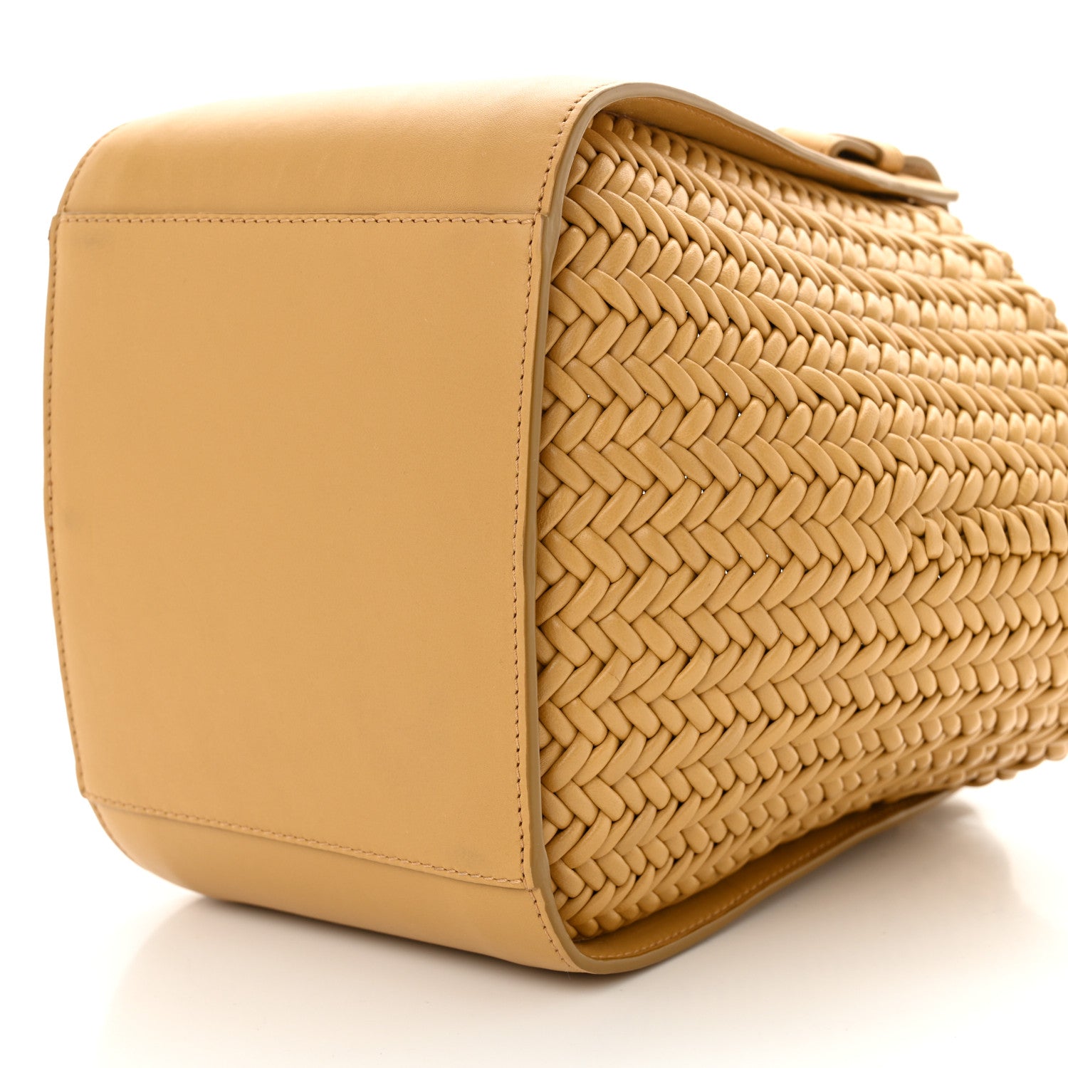 Loewe Calfskin Woven Compact Hammock Shoulder Bag  Sahara 10 of 10