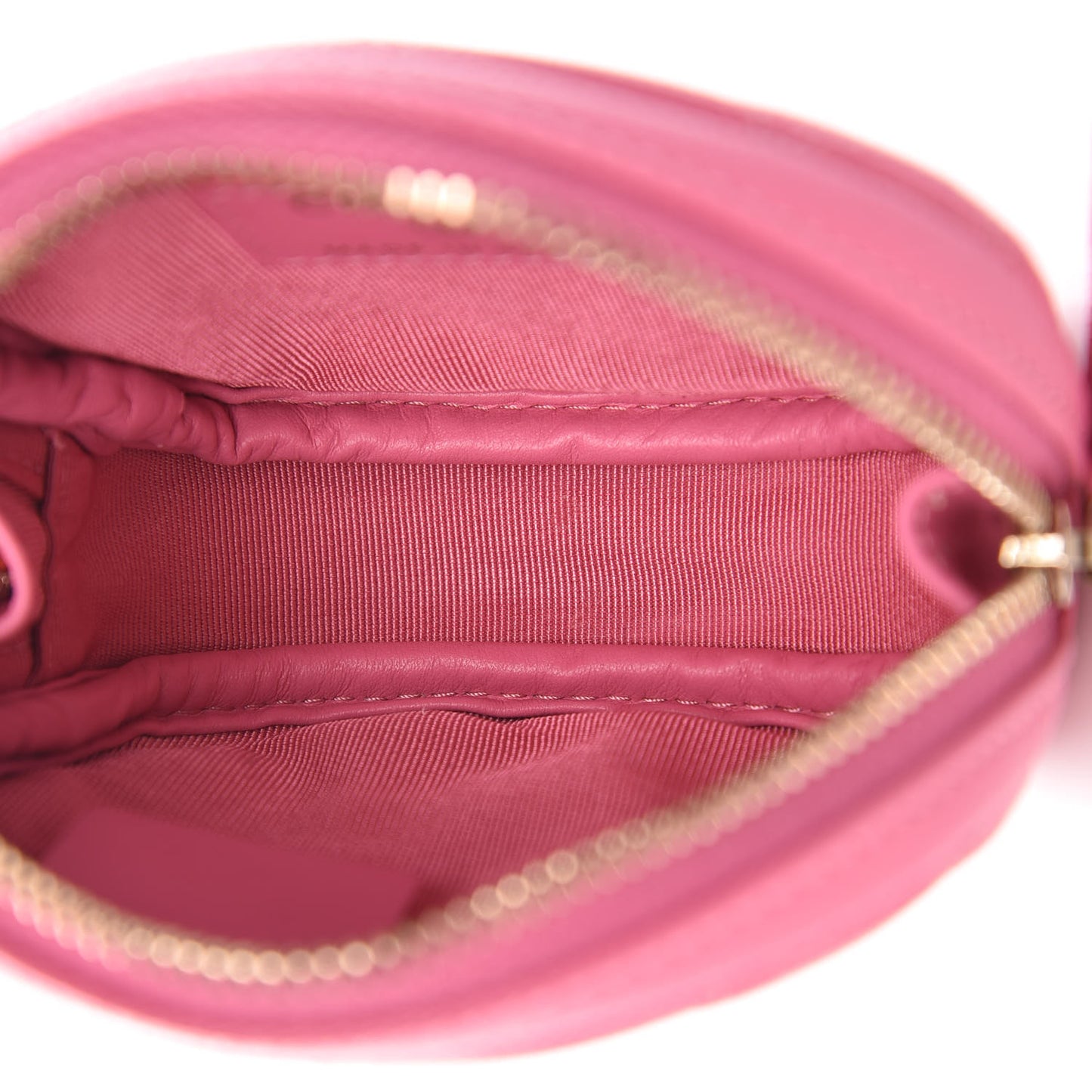 Caviar Quilted Zip Around Classic Coin Purse Pink