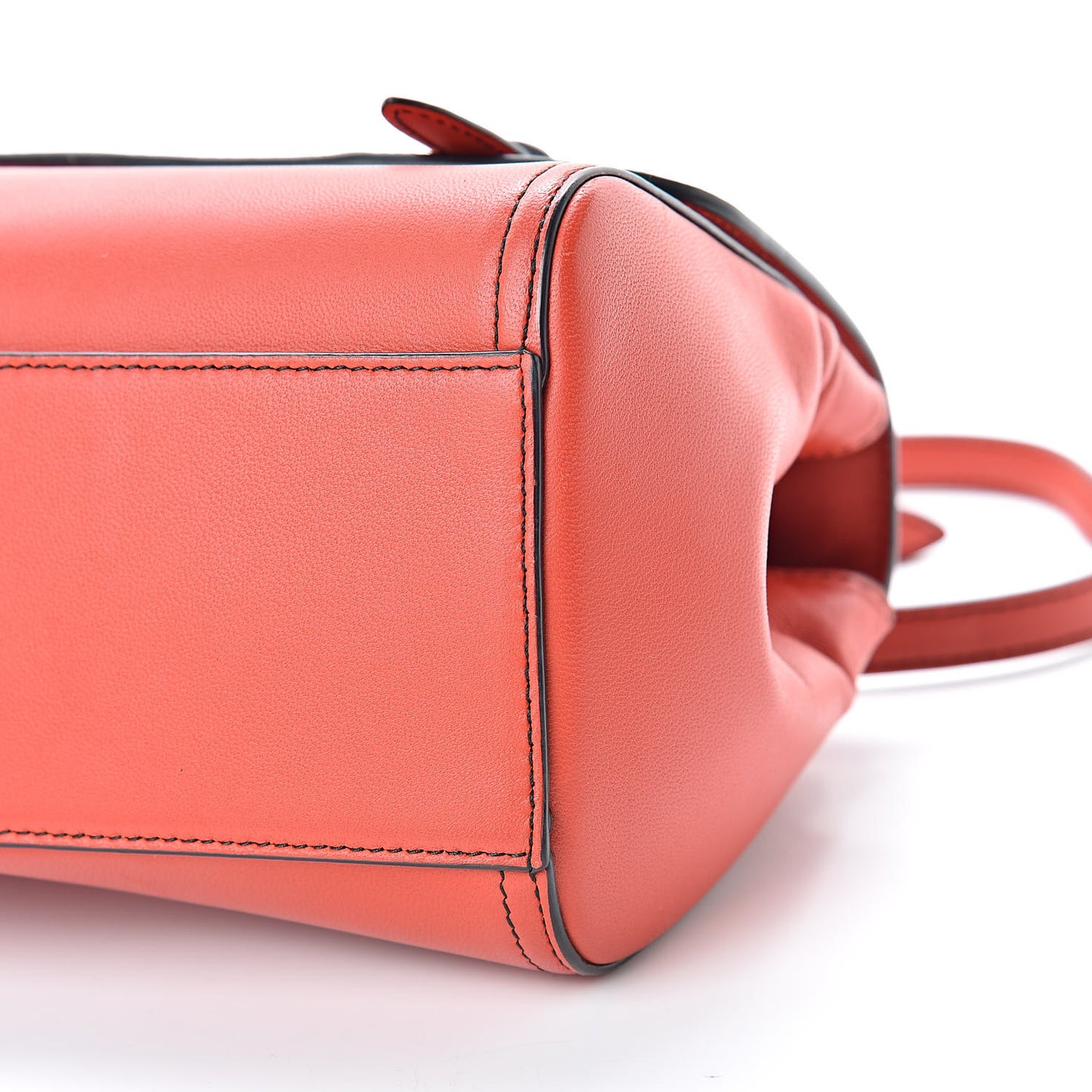 Nappa Intrecciato Scales Mini Top Handle Bag Geranium