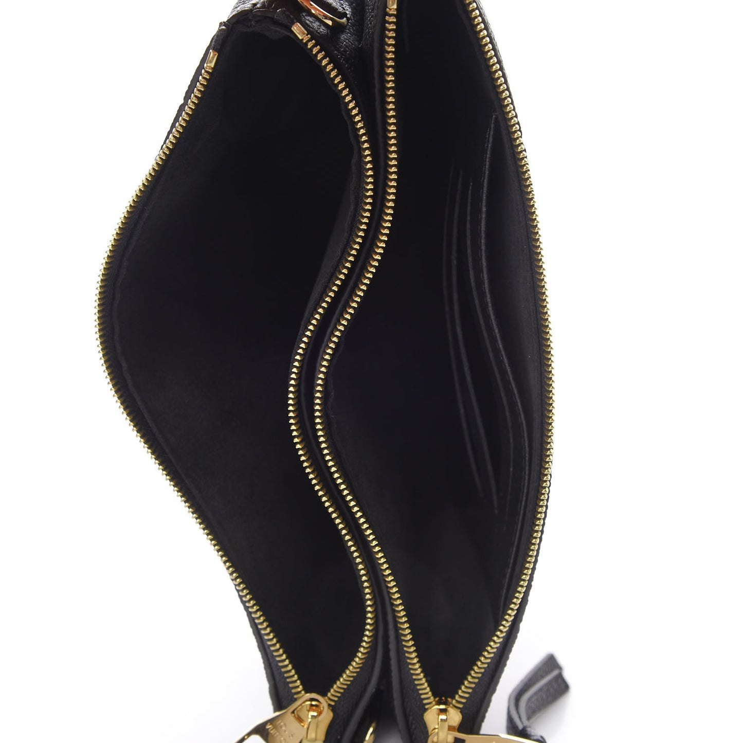 Empreinte Double Zip Pochette Black