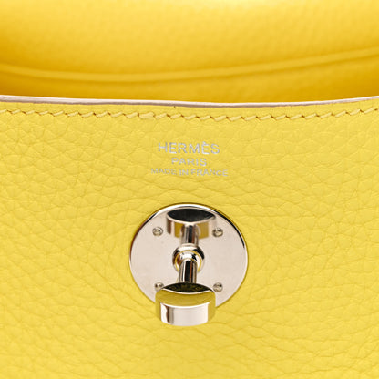 Hermes Taurillon Clemence Lindy 26 Lime 6 of 11