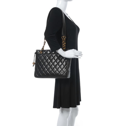 Chanel Lambskin Quilted Shoulder Bag Black 2 of 12