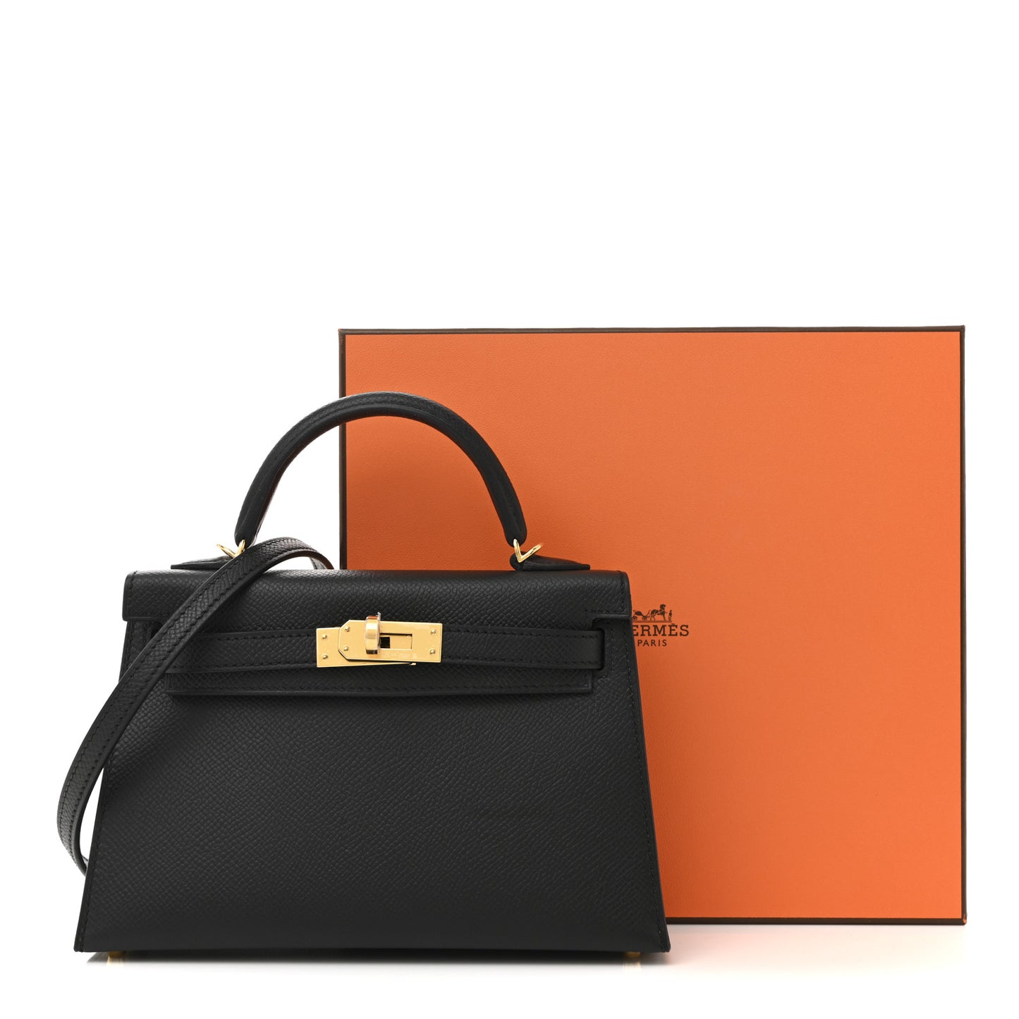 Epsom Mini Kelly Sellier 20 Black