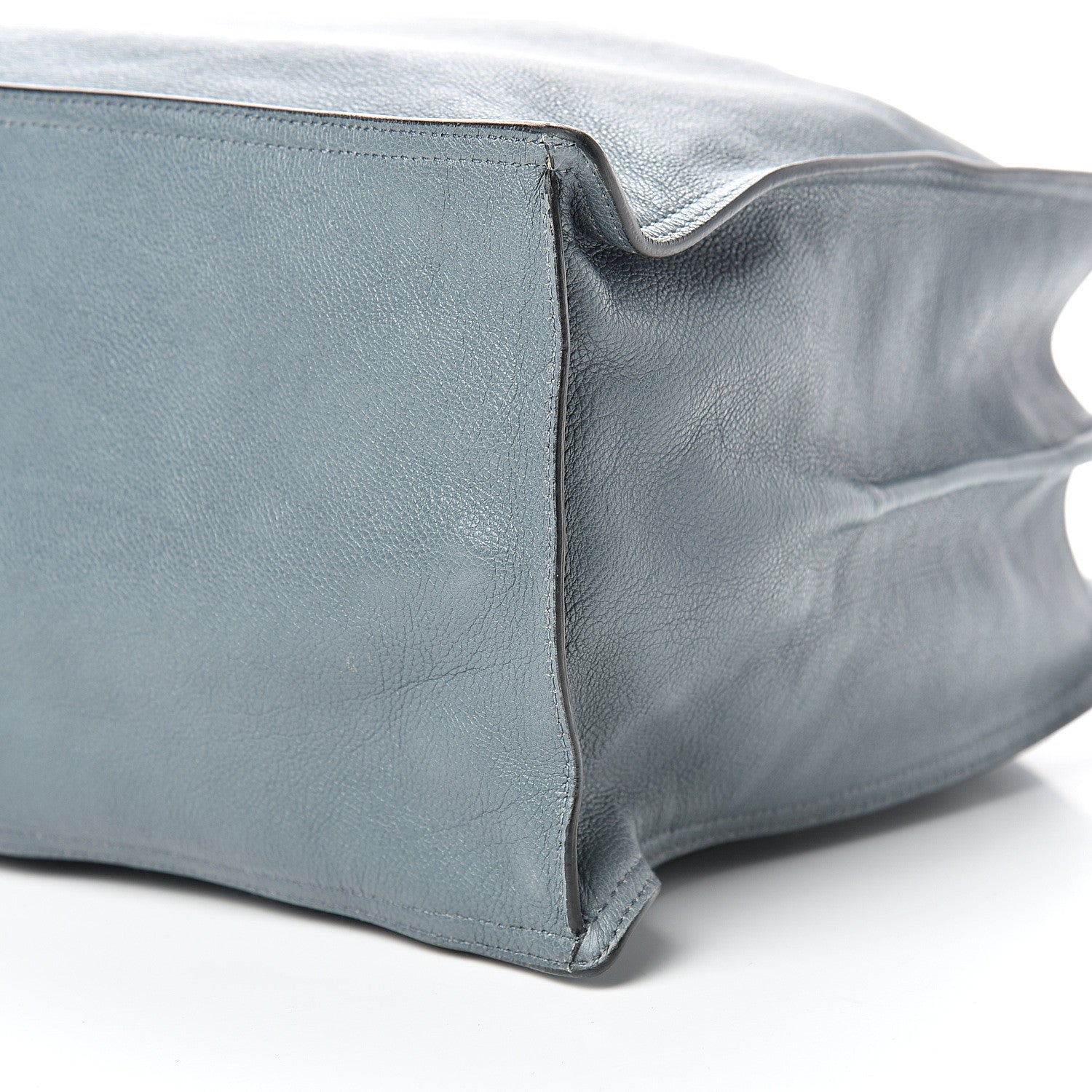 Prada Glace Calf Etiquette Tote Grey 10 of 16
